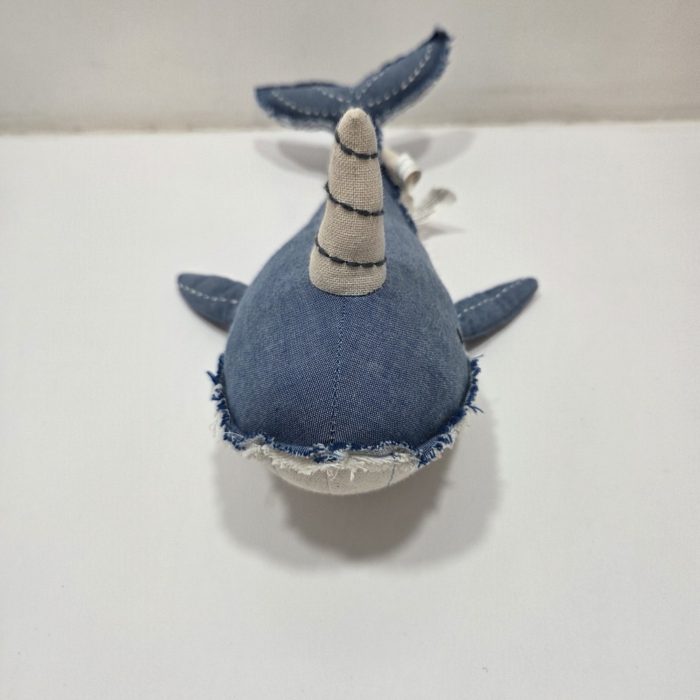 Crane Baby Narwhal Plush Stuffed Animal Toy - Picture 5 of 8